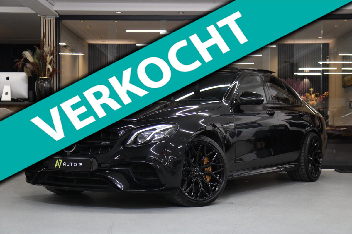 Mercedes-Benz E-Klasse AMG 63 S 4MATIC+ KERAMISCHE RS/PANO/HUD/BUR/DEALEROND/BOMVOL Mercedes-Benz E-Klasse AMG 63 S 4MATIC+ KERAMISCHE RS/PANO/HUD/BUR/DEALEROND/BOMVOL