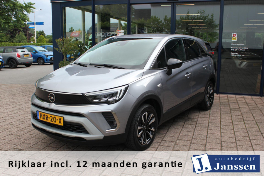 Opel Crossland 1.2 Turbo Elegance|Prijs rijklaar incl 12 mnd garantie| Navi Clima Stoel,-Stuurverwarming