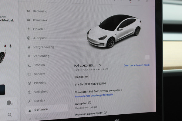 Tesla Model 3 Standard RWD Plus 60 kWh / SoH 90,6% / Autopilot / Panoramadak / Camera / Premium Audio / 18'' / Leder