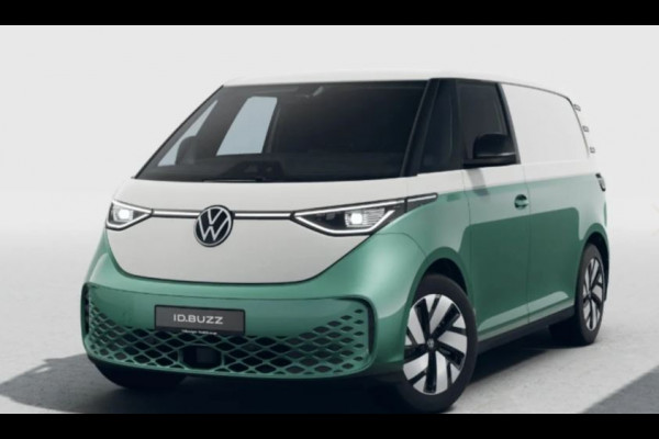 Volkswagen ID. Buzz Cargo Anniversary Edition 79 kWh 210kW 286PK Two Tone Wit/Mintgroen wordt verwacht