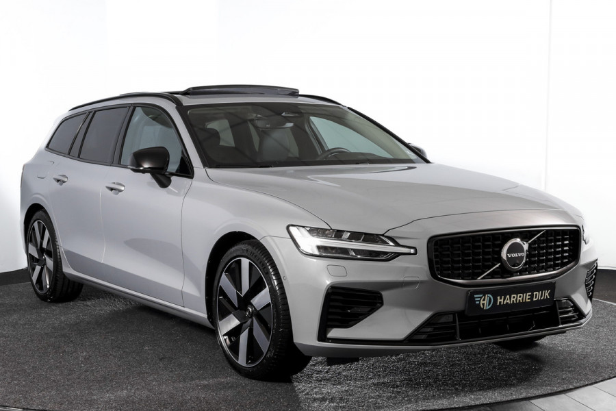 Volvo V60 2.0 T6 Plug-in hybrid AWD Ultra Dark 253 PK - Automaat | S/K-Panodak | Dig. Cockpit | Adapt. Cruise | Stoel-+Stuurverw. | PDC | 360 Camera | NAV + App. Connect | ECC | Elek. Klep | LM 19" | 9589