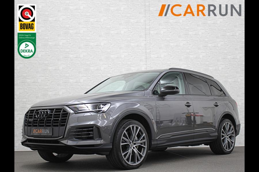 Audi Q7 55 TFSIe V6 381pk Quattro 67dkm! | Head-Up | Leder | Dodehoek | 22" | Virtual-Cockpit | LED | Elek. Stoelen | Standkachel | Camera | Stoelverwarming | 3-Zone Clima | Draadloos Laden | Park-Assist |