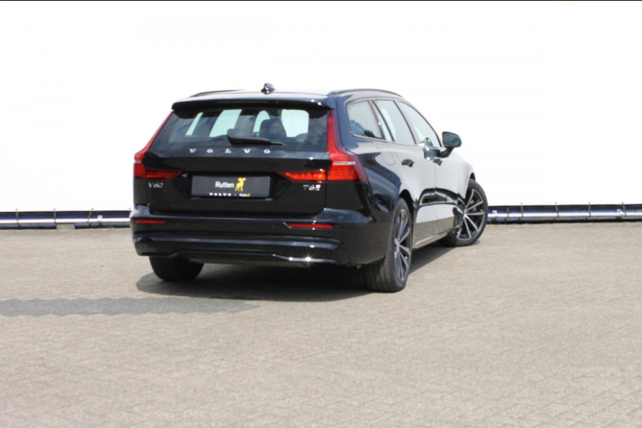 Volvo V60 T6 350PK Automaat Plug-in hybrid AWD Plus Dark Long Range / Google infotainment / Cruise Control / Lederen bekleding / Keyless entry / Elektrisch bedienbare voorstoelen met geheugen / Verwarmbare voorstoelen