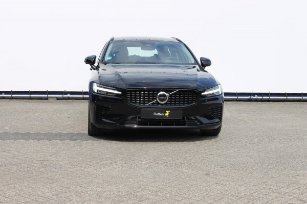 Volvo V60 T6 350PK Automaat Plug-in hybrid AWD Plus Dark Long Range / Google infotainment / Cruise Control / Lederen bekleding / Keyless entry / Elektrisch bedienbare voorstoelen met geheugen / Verwarmbare voorstoelen