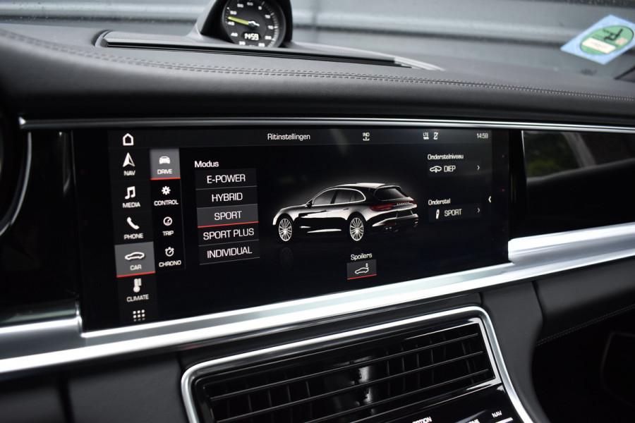 Porsche Panamera Sport Turismo 2.9 4 E-Hybrid 462pk SportDesign | Panoramadak | ACC | PDLS+ | 360 Camera | Bose | Stoelverwarming 4-zone | Stuurverwarming |