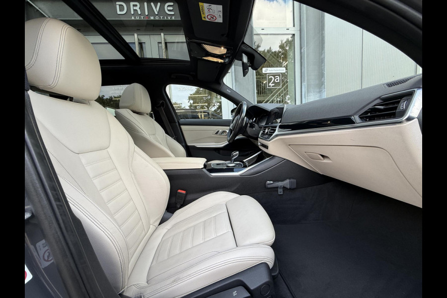BMW 3 Serie Touring 330e Bus. Ed Plus M-Sport|SOH89%|Pano|Laser|Trekhaak|HUD|Leer|Dravitgrau