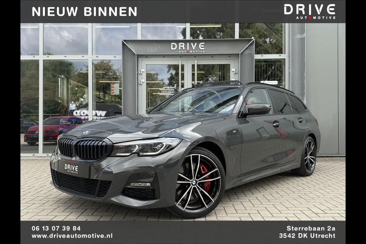 BMW 3 Serie Touring 330e Bus. Ed Plus M-Sport|SOH89%|Pano|Laser|Trekhaak|HUD|Leer|Dravitgrau