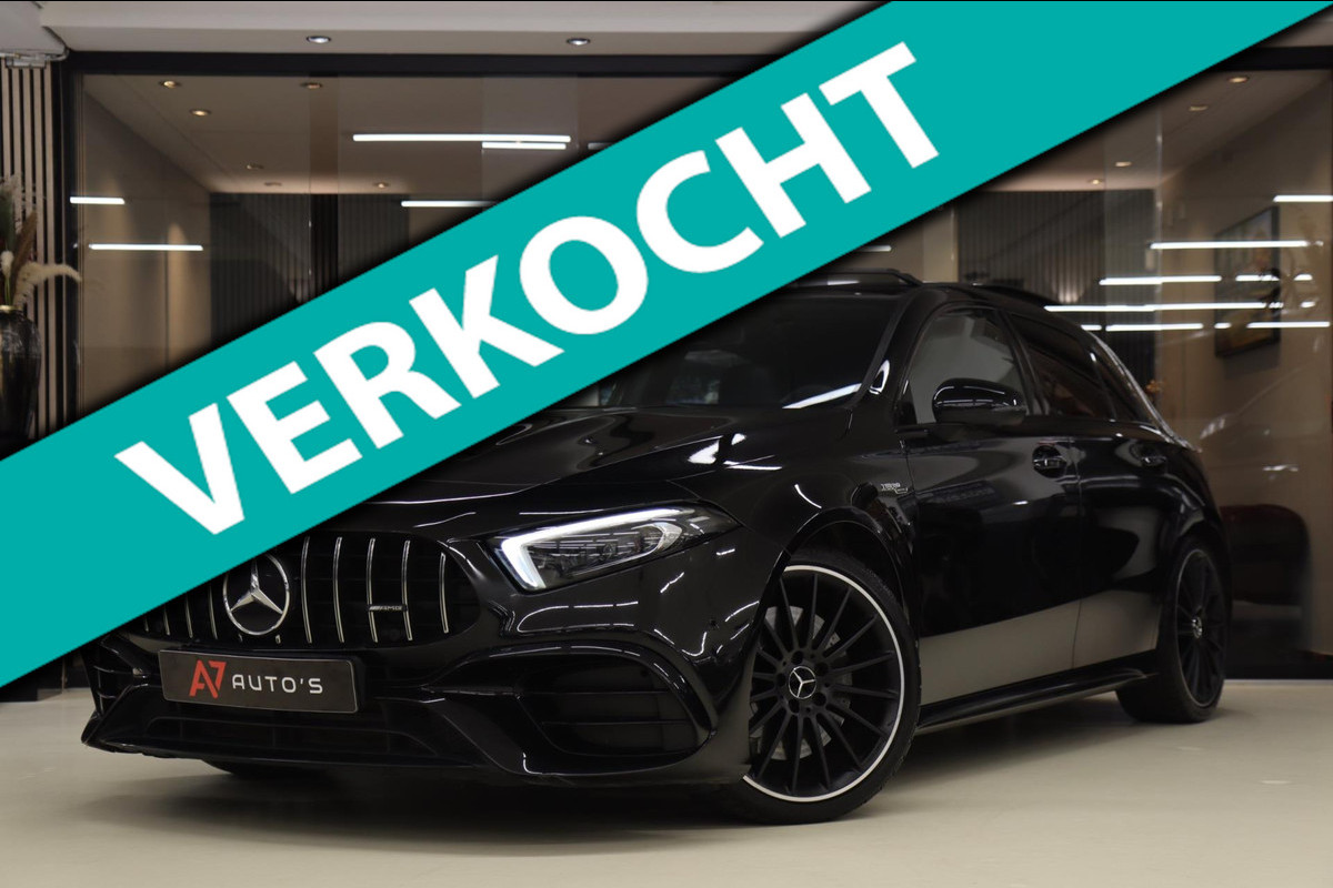 Mercedes-Benz A-Klasse AMG 45 4MATIC+ PANO/HUD/BUR/CAM/AMGSTUUR/VOL Mercedes-Benz A-Klasse AMG 45 4MATIC+ PANO/HUD/BUR/CAM/AMGSTUUR/VOL