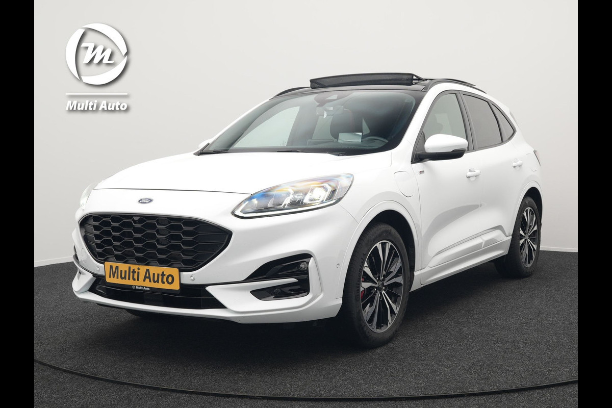 Ford Kuga 2.5 ST-Line Plug In Hybrid 225pk Dealer O.H PHEV | Panodak | Head Up | Adaptive Cruise | 360 Camera | Verwarmde Sportstoelen & Sportstuur | Apple Carplay | Navigatie | Keyless | Virtual | DAB |