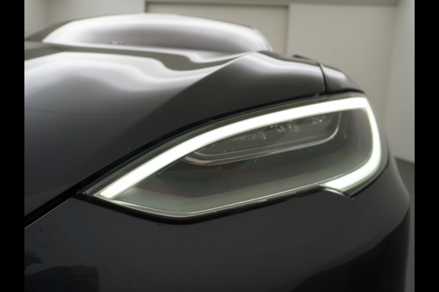 Tesla Model S 100D 100kwh accu 4wd 0-100 4.3sec. Leder Panoramadak Navi Ecc Led Adaptief Adap.Cruise Autopilot Luchtvering Premium Audio Carbon int. Lmv 21" Elek.Achterklep Wifi Verkeersbord detectie Dodehoek detector Keyless