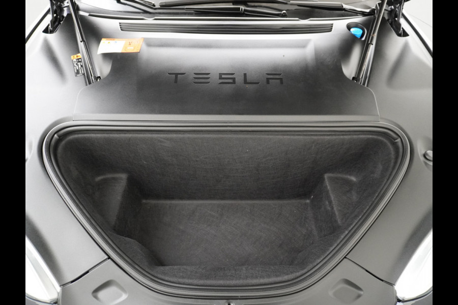 Tesla Model S 100D 100kwh accu 4wd 0-100 4.3sec. Leder Panoramadak Navi Ecc Led Adaptief Adap.Cruise Autopilot Luchtvering Premium Audio Carbon int. Lmv 21" Elek.Achterklep Wifi Verkeersbord detectie Dodehoek detector Keyless