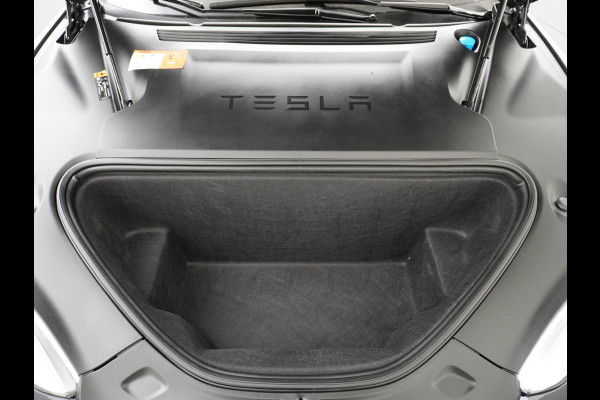 Tesla Model S 100D 100kwh accu 4wd 0-100 4.3sec. Leder Panoramadak Navi Ecc Led Adaptief Adap.Cruise Autopilot Luchtvering Premium Audio Carbon int. Lmv 21" Elek.Achterklep Wifi Verkeersbord detectie Dodehoek detector Keyless