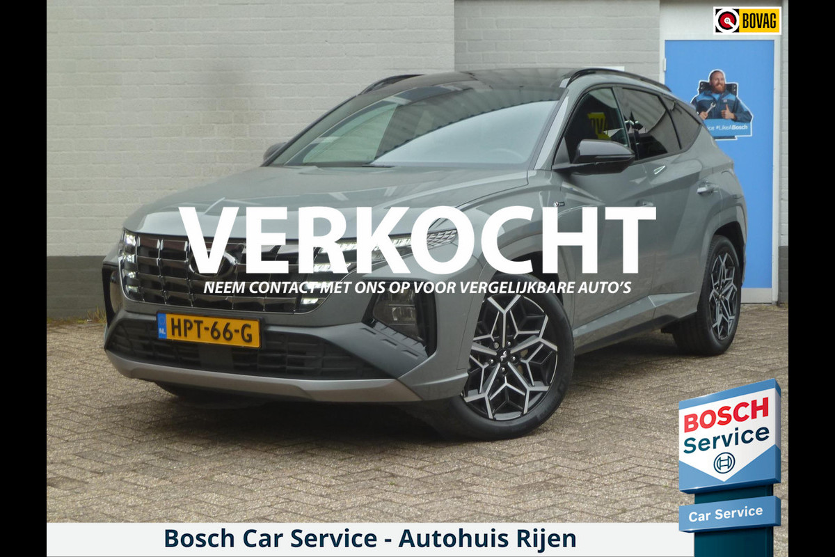 Hyundai Tucson 1.6 T-GDI PHEV N Line Sky 4WD|Panodak|Alcantara/Memory|Stoelkoeling|360-Camera|Adaptive-Cruise|Shadow-Grey