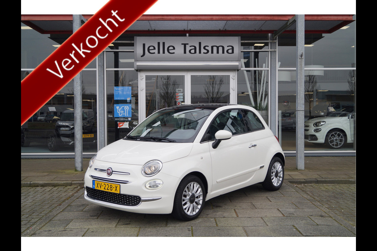 Fiat 500 TwinAir Turbo 80pk Collezione│Cruise│CarPlay│Climate Control│Parkeersensoren Fiat 500 TwinAir Turbo 80pk Collezione│Cruise│CarPlay│Climate Control│Parkeersensoren
