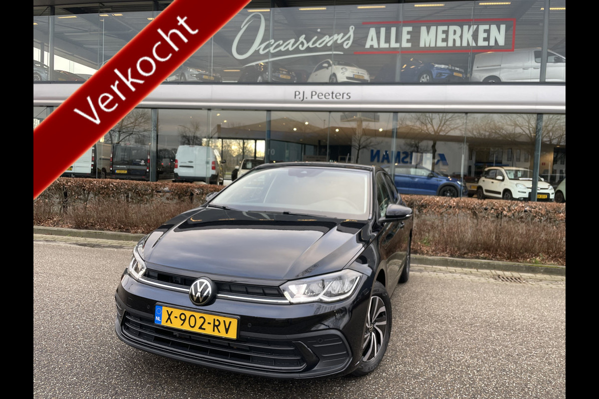 Volkswagen Polo 1.0 TSI Life Business NIEUW!! Climate control - Cruise control adaptive - Parksensoren v+a - Navi full map - A-uitrijcamera - MF Lederen stuurwiel - LMV - Apple carplay/Android auto - Bluetooth - DAB - Hill hold - Regen s