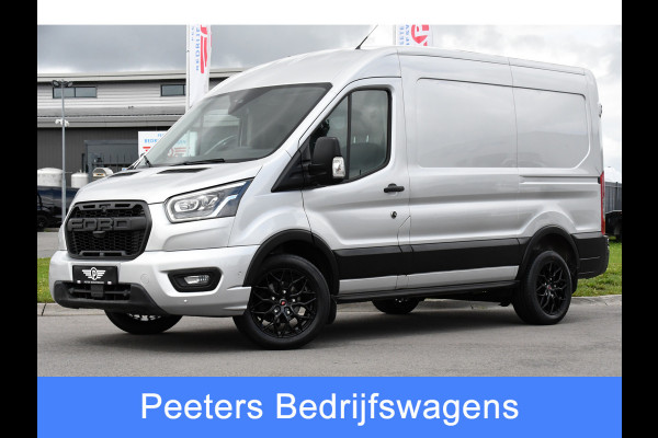 Ford Transit 350 2.0 TDCI L2H2 Limited Raptor Edition Adaptieve Cruise, Camera, Carplay, 185pk, LED, NAVI, Automaat, Trekhaak, Uniek!