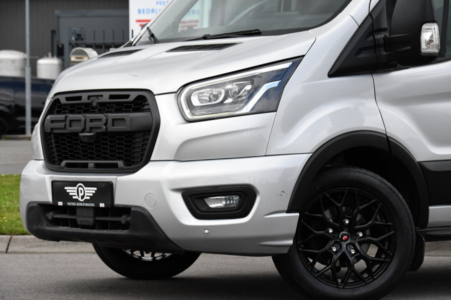 Ford Transit 350 2.0 TDCI L2H2 Limited Raptor Edition Adaptieve Cruise, Camera, Carplay, 185pk, LED, NAVI, Automaat, Trekhaak, Uniek!