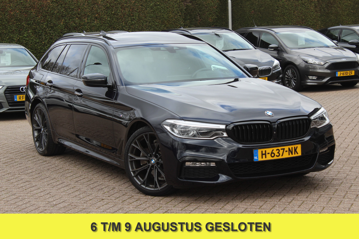 BMW 5 Serie Touring 520d High Exe. M Sport / Panoramadak / Camera / Head-up / 19'' / Leder / Navigatie / Stoelverwarming / Cruise Control BMW 5 Serie Touring 520d High Exe. M Sport / Panoramadak / Camera / Head-up / 19'' / Leder / Navigatie / Stoelverwarming / Cruise Control