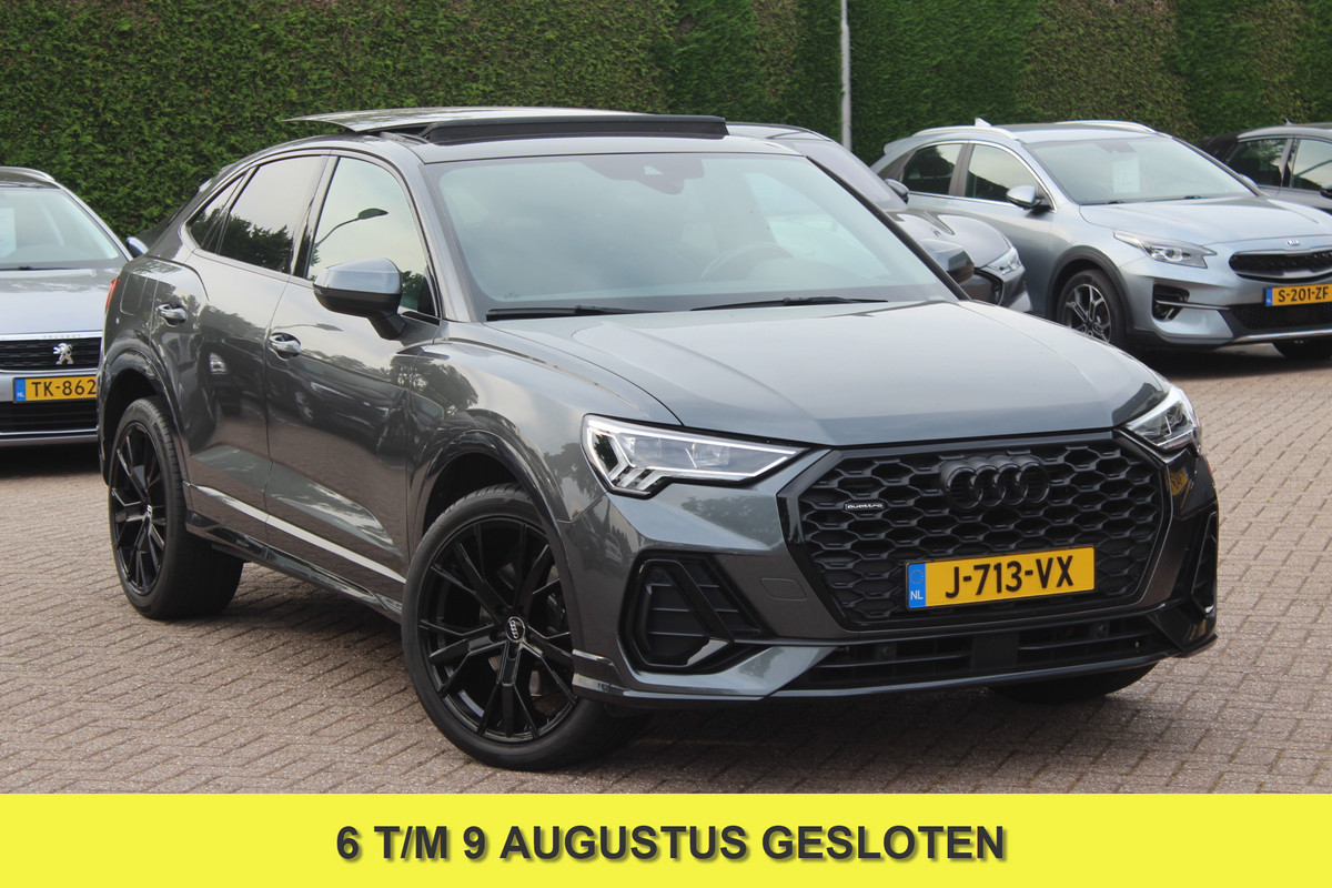 Audi Q3 Sportback 45 TFSI quattro edition one / Trekhaak / Panoramadak / Camera / Leder / 20'' / Matrix LED / Navigatie / Stoelverwarming / DAB / ACC Audi Q3 Sportback 45 TFSI quattro edition one / Trekhaak / Panoramadak / Camera / Leder / 20'' / Matrix LED / Navigatie / Stoelverwarming / DAB / ACC