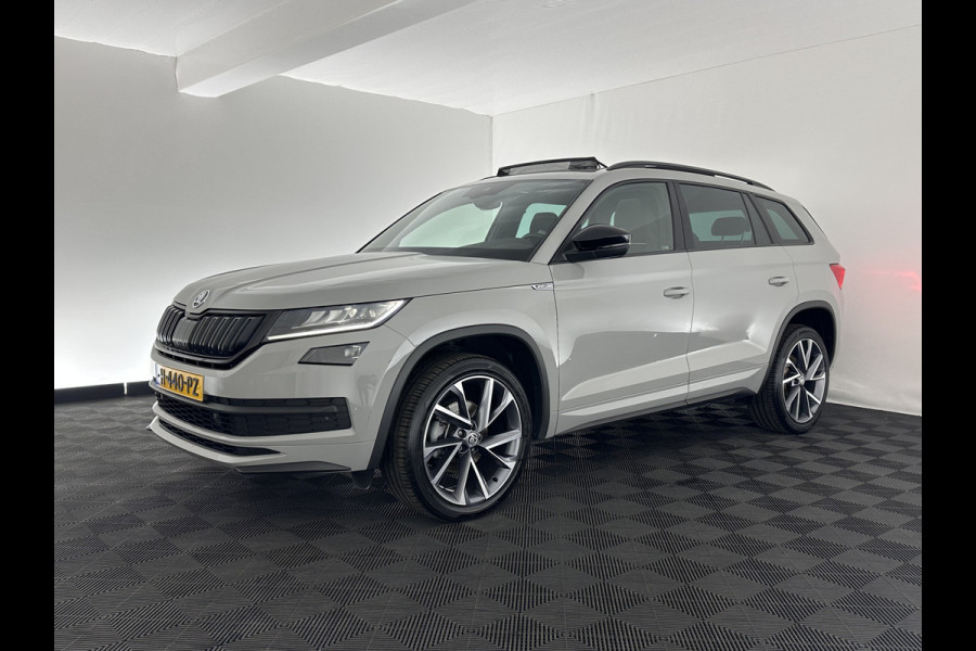 Škoda Kodiaq 1.5 TSI Sportline Business Aut. *PANO | LEATHER-ALCANTARA | FULL-LED | ADAPTIVE-CRUISE | BLIND-SPOT | MEMORY-PACK | CANTON-SOUND | CAMERA | KEYLESS | DIGI-COCKPIT | SPORT/HEATED-SEATS | DAB+ | AMBIENT-LIGHT | CARBON |