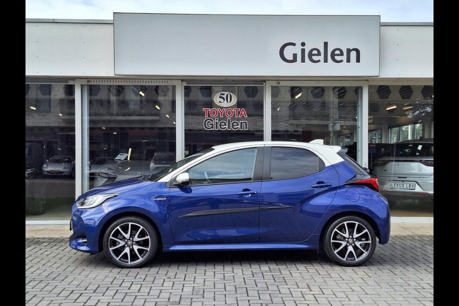 Toyota Yaris 1.5 Hybrid Style Bi-Tone | 17 inch, Stoelverwarming, Half Leer, Keyless, Privcay Glass, Apple CarPlay/Android auto