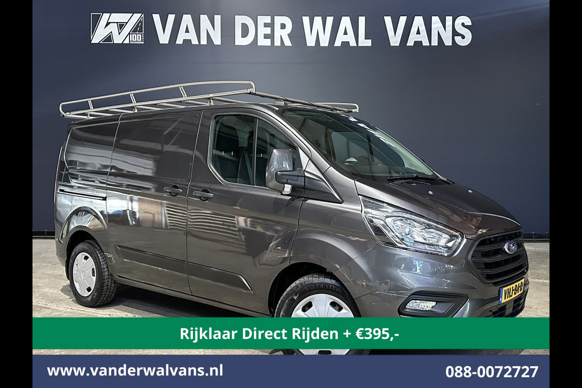 Ford Transit Custom 2.0 TDCI L1H1 Euro6 *Rijklaar Direct Rijden* Airco | Trekhaak | Imperiaal | Cruisecontrol | Parkeersensoren | Bijrijdersbank LED