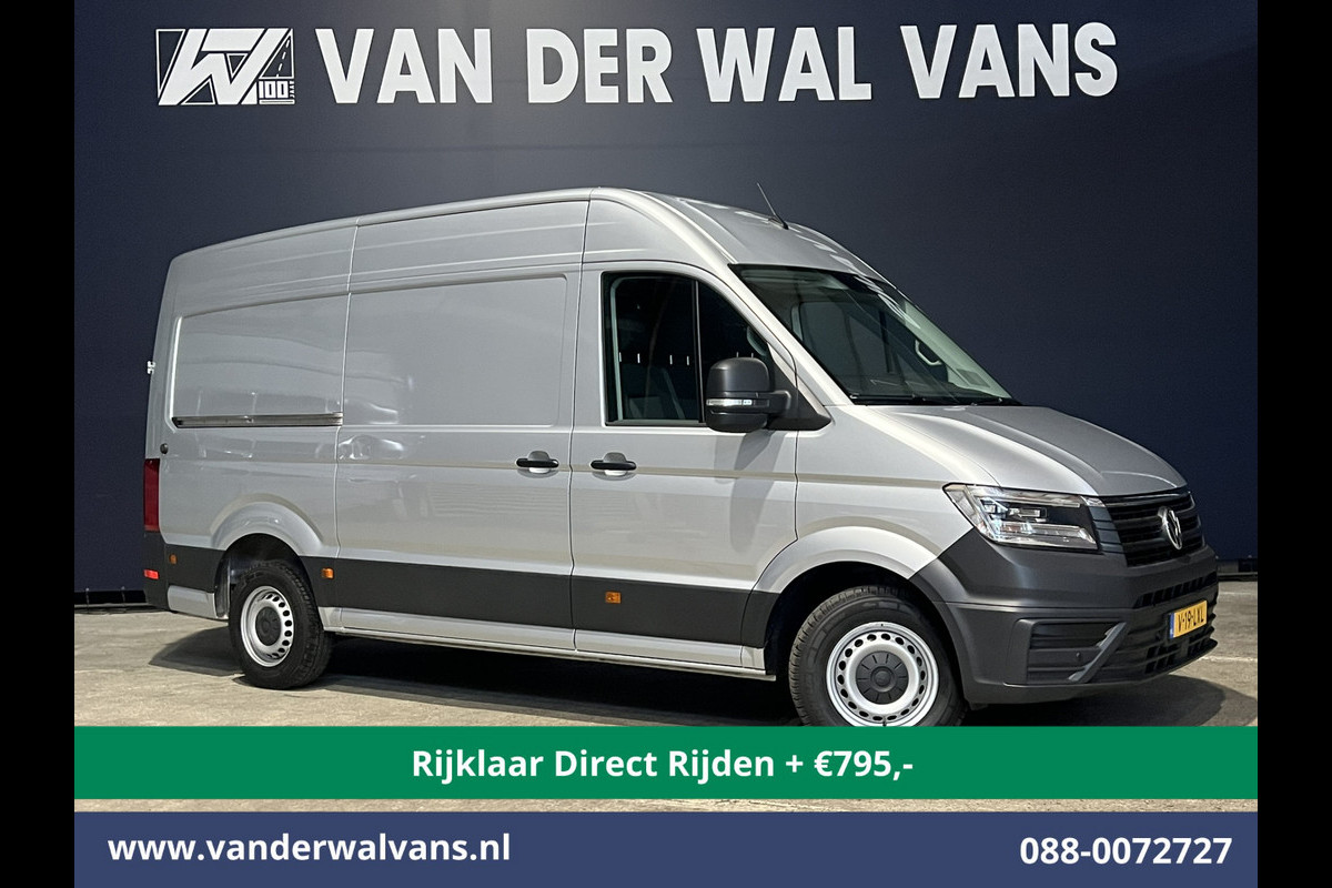 Volkswagen Crafter 2.0 TDI 177pk Automaat L3H3 L2H2 Euro6 *Rijklaar Direct Rijden* Airco | Camera | Navigatie | LED | Apple Carplay Android Auto, Cruisecontrol, Parkeersensoren, 3000kg trekvermogen, Bijrijdersbank, zilver