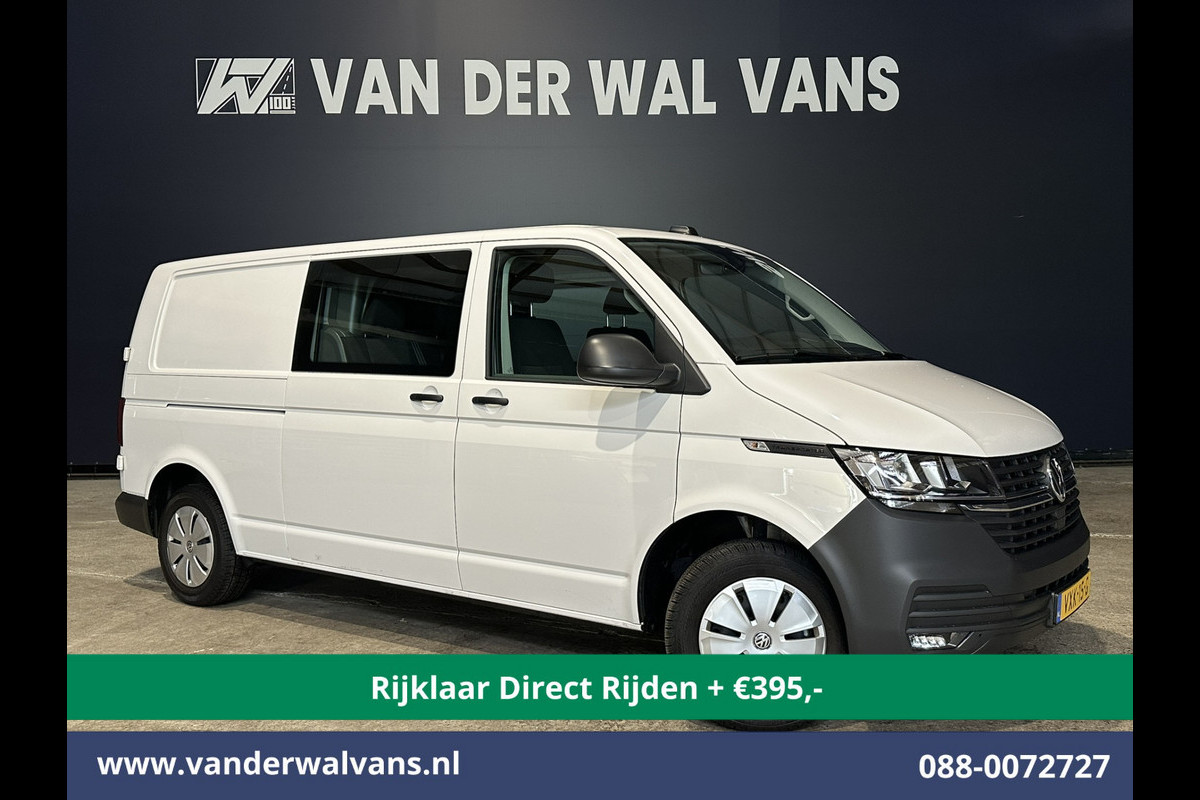 Volkswagen Transporter 2.0 TDI L2H1 Dubbele Cabine Euro6 *Rijklaar Direct Rijden* Airco | 5-Zits | Navigatie | Trekhaak | Apple Carplay Android Auto, Cruisecontrol, Parkeersensoren Volkswagen Transporter 2.0 TDI L2H1 Dubbele Cabine Euro6 *Rijklaar Direct Rijden* Airco | 5-Zits | Navigatie | Trekhaak | Apple Carplay Android Auto, Cruisecontrol, Parkeersensoren