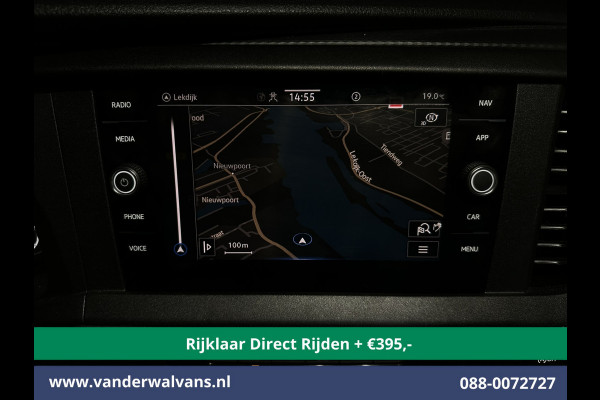 Volkswagen Transporter 2.0 TDI L2H1 Dubbele Cabine Euro6 *Rijklaar Direct Rijden* Airco | 5-Zits | Navigatie | Trekhaak | Apple Carplay Android Auto, Cruisecontrol, Parkeersensoren