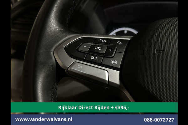 Volkswagen Transporter 2.0 TDI L2H1 Dubbele Cabine Euro6 *Rijklaar Direct Rijden* Airco | 5-Zits | Navigatie | Trekhaak | Apple Carplay Android Auto, Cruisecontrol, Parkeersensoren
