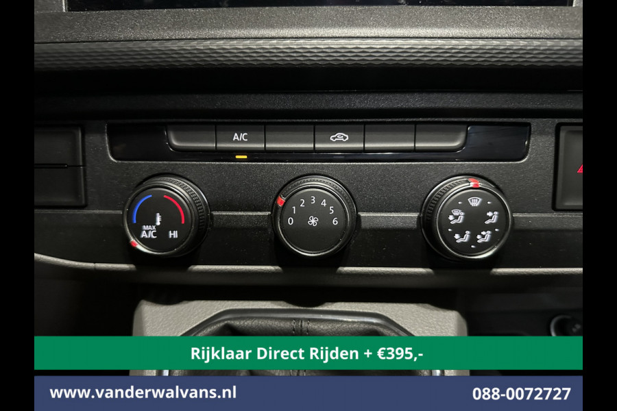 Volkswagen Transporter 2.0 TDI L2H1 Dubbele Cabine Euro6 *Rijklaar Direct Rijden* Airco | 5-Zits | Navigatie | Trekhaak | Apple Carplay Android Auto, Cruisecontrol, Parkeersensoren