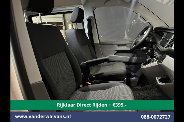 Volkswagen Transporter 2.0 TDI L2H1 Dubbele Cabine Euro6 *Rijklaar Direct Rijden* Airco | 5-Zits | Navigatie | Trekhaak | Apple Carplay Android Auto, Cruisecontrol, Parkeersensoren