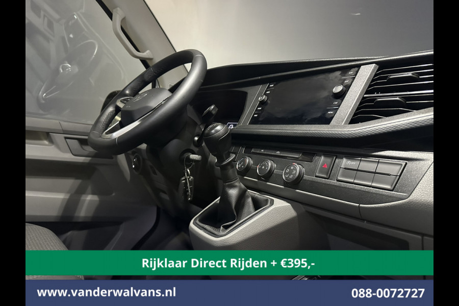 Volkswagen Transporter 2.0 TDI L2H1 Dubbele Cabine Euro6 *Rijklaar Direct Rijden* Airco | 5-Zits | Navigatie | Trekhaak | Apple Carplay Android Auto, Cruisecontrol, Parkeersensoren