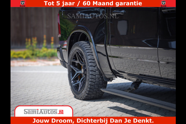 Dodge Ram 1500 Limited Night H.O 540HP 706Nm | Massage + Full Option | De Meest Luxe en Volle Pick-Up in zijn Klasse | Comfortabele Dubbele Cabine met Royale 5 Zitplaatsen | BPM vrij | Nu Leverbaar uit Voorraad | Voorraad Nr 2323 - 5168