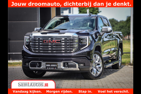 GMC Sierra DENALI | All-In Prijs | 6,2 V8 Full Option | De Meest Luxe Pick-Up in zijn Klasse | Comfortabele Dubbele Cabine met Royale 5 Zitplaatsen | BPM vrij | Nu Leverbaar uit Voorraad | Voorraad Nr 420229