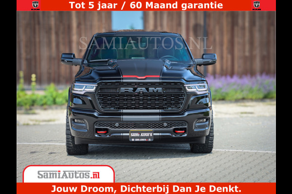 Dodge Ram 1500 Limited Night H.O 540HP 706Nm | Massage + Full Option | De Meest Luxe en Volle Pick-Up in zijn Klasse | Comfortabele Dubbele Cabine met Royale 5 Zitplaatsen | BPM vrij | Nu Leverbaar uit Voorraad | Voorraad Nr 2329 - 5135