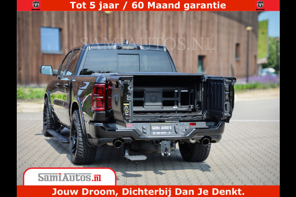 Dodge Ram 1500 Limited Night H.O 540HP 706Nm | Massage + Full Option | De Meest Luxe en Volle Pick-Up in zijn Klasse | Comfortabele Dubbele Cabine met Royale 5 Zitplaatsen | BPM vrij | Nu Leverbaar uit Voorraad | Voorraad Nr 2329 - 5135