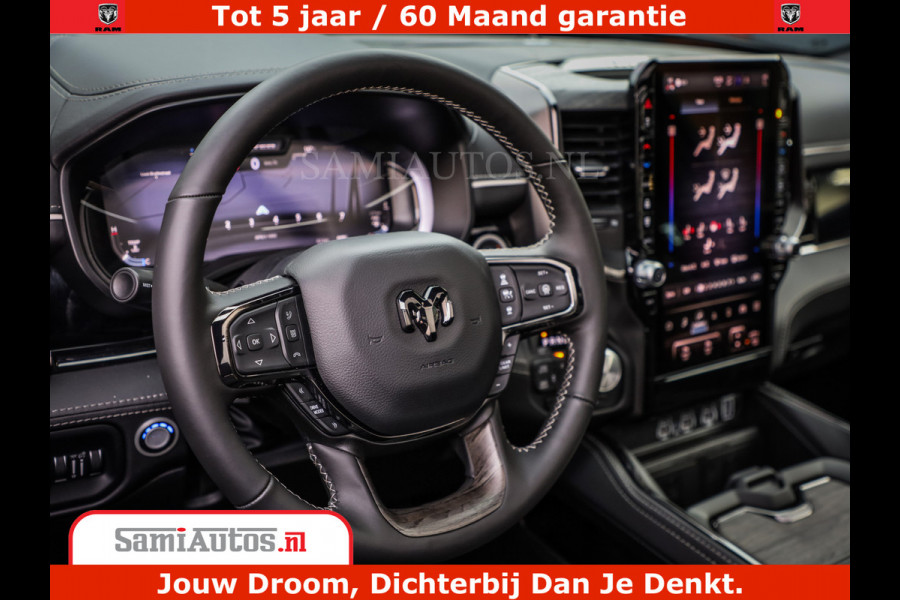 Dodge Ram 1500 Limited Night H.O 540HP 706Nm | Massage + Full Option | De Meest Luxe en Volle Pick-Up in zijn Klasse | Comfortabele Dubbele Cabine met Royale 5 Zitplaatsen | BPM vrij | Nu Leverbaar uit Voorraad | Voorraad Nr 2329 - 5135