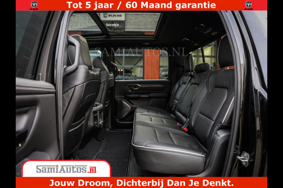 Dodge Ram 1500 Limited Night H.O 540HP 706Nm | Massage + Full Option | De Meest Luxe en Volle Pick-Up in zijn Klasse | Comfortabele Dubbele Cabine met Royale 5 Zitplaatsen | BPM vrij | Nu Leverbaar uit Voorraad | Voorraad Nr 2329 - 5135