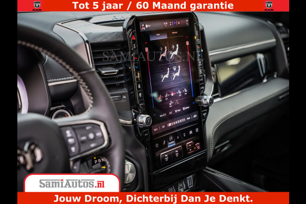 Dodge Ram 1500 Limited Night H.O 540HP 706Nm | Massage + Full Option | De Meest Luxe en Volle Pick-Up in zijn Klasse | Comfortabele Dubbele Cabine met Royale 5 Zitplaatsen | BPM vrij | Nu Leverbaar uit Voorraad | Voorraad Nr 2329 - 5135
