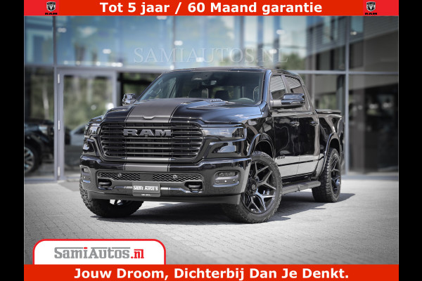 Dodge Ram 1500 Laramie Night | Face Lift | 420Pk 636 Nn | Extra Groot Scherm + Passagiers Scherm | Comfortabele Dubbele Cabine met Royale 5 Zitplaatsen | BPM vrij | Nu Leverbaar uit Voorraad | Voorraad Nr  2220 - 5039