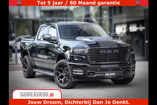 Dodge Ram 1500 Laramie Night | Face Lift | 420Pk 636 Nn | Extra Groot Scherm + Passagiers Scherm | Comfortabele Dubbele Cabine met Royale 5 Zitplaatsen | BPM vrij | Nu Leverbaar uit Voorraad | Voorraad Nr  2220 - 5039
