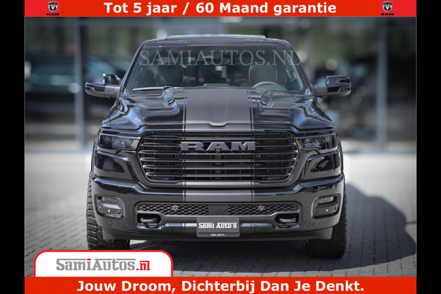 Dodge Ram 1500 Laramie Night | Face Lift | 420Pk 636 Nn | Extra Groot Scherm + Passagiers Scherm | Comfortabele Dubbele Cabine met Royale 5 Zitplaatsen | BPM vrij | Nu Leverbaar uit Voorraad | Voorraad Nr  2220 - 5039