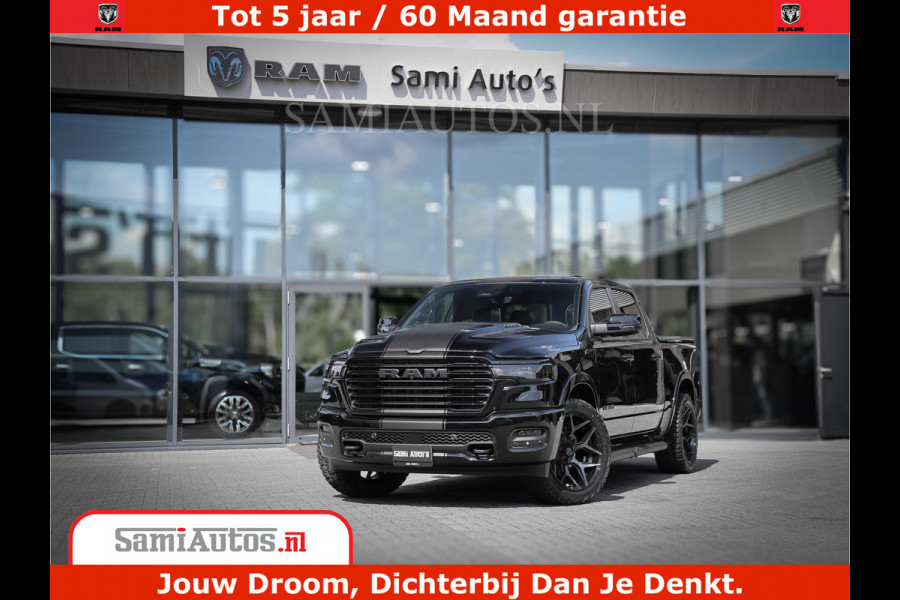 Dodge Ram 1500 Laramie Night | Face Lift | 420Pk 636 Nn | Extra Groot Scherm + Passagiers Scherm | Comfortabele Dubbele Cabine met Royale 5 Zitplaatsen | BPM vrij | Nu Leverbaar uit Voorraad | Voorraad Nr  2220 - 5039