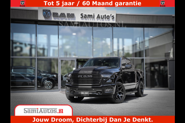 Dodge Ram 1500 Laramie Night | Face Lift | 420Pk 636 Nn | Extra Groot Scherm + Passagiers Scherm | Comfortabele Dubbele Cabine met Royale 5 Zitplaatsen | BPM vrij | Nu Leverbaar uit Voorraad | Voorraad Nr  2220 - 5039