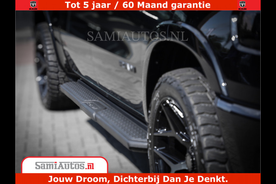 Dodge Ram 1500 Laramie Night | Face Lift | 420Pk 636 Nn | Extra Groot Scherm + Passagiers Scherm | Comfortabele Dubbele Cabine met Royale 5 Zitplaatsen | BPM vrij | Nu Leverbaar uit Voorraad | Voorraad Nr  2220 - 5039