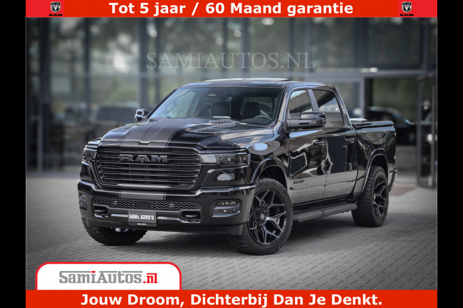 Dodge Ram 1500 Laramie Night | Face Lift | 420Pk 636 Nn | Extra Groot Scherm + Passagiers Scherm | Comfortabele Dubbele Cabine met Royale 5 Zitplaatsen | BPM vrij | Nu Leverbaar uit Voorraad | Voorraad Nr  2220 - 5039