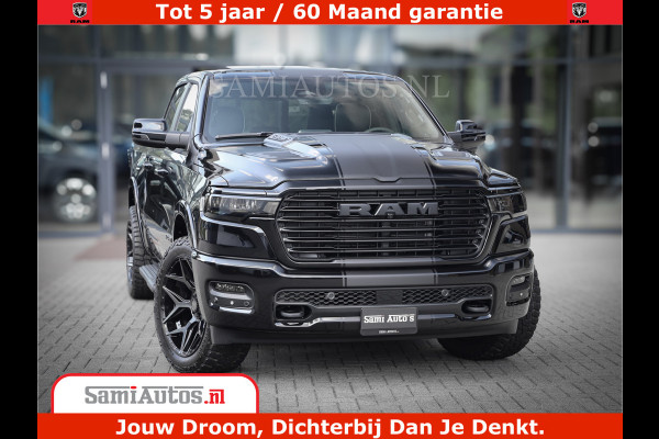 Dodge Ram 1500 Laramie Night | Face Lift | 420Pk 636 Nn | Extra Groot Scherm + Passagiers Scherm | Comfortabele Dubbele Cabine met Royale 5 Zitplaatsen | BPM vrij | Nu Leverbaar uit Voorraad | Voorraad Nr  2220 - 5039