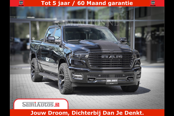 Dodge Ram 1500 Laramie Night | Face Lift | 420Pk 636 Nn | Extra Groot Scherm + Passagiers Scherm | Comfortabele Dubbele Cabine met Royale 5 Zitplaatsen | BPM vrij | Nu Leverbaar uit Voorraad | Voorraad Nr  2220 - 5039
