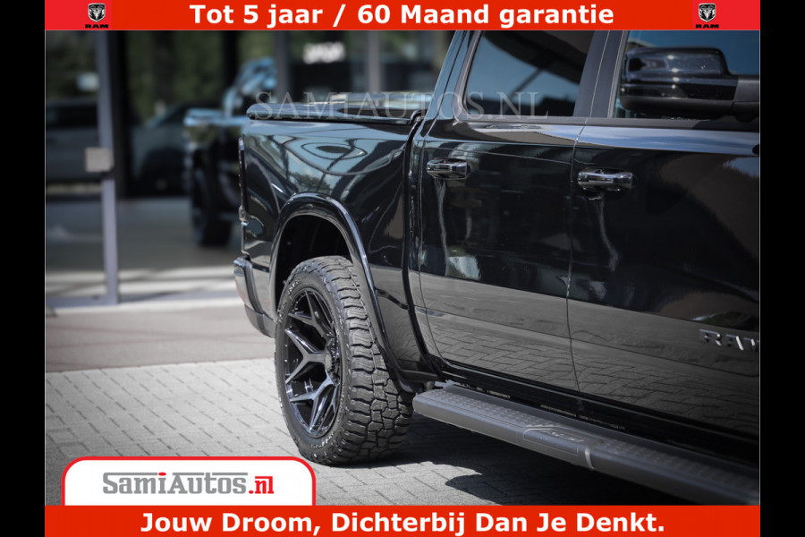 Dodge Ram 1500 Laramie Night | Face Lift | 420Pk 636 Nn | Extra Groot Scherm + Passagiers Scherm | Comfortabele Dubbele Cabine met Royale 5 Zitplaatsen | BPM vrij | Nu Leverbaar uit Voorraad | Voorraad Nr  2220 - 5039